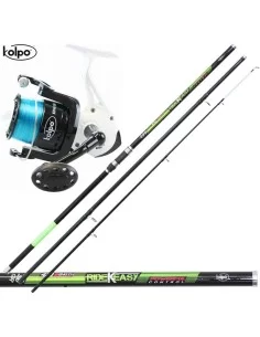 Kit Pesca Surfcasting Canna Tre Pezzi con Mulinello 8000 e Filo  Kit da pesca Kolpo
