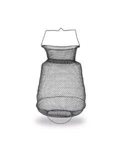 Retino da Pesca Ovale Porta Pesci in Metallo 35x27 cm Porta pesci Sele