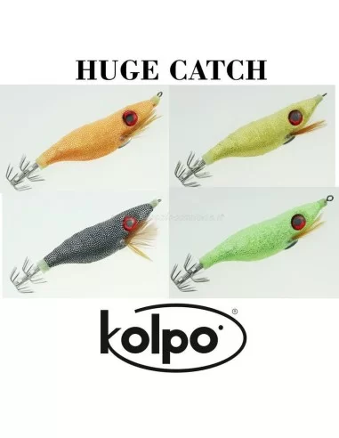 Kit 4 Totanare in Seta Effetto Soft Huge Catch Kolpo Esche Artificiali Kolpo