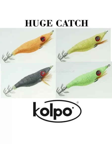 Kit 4 Totanare in Seta Effetto Soft Huge Catch Kolpo Esche Artificiali Kolpo