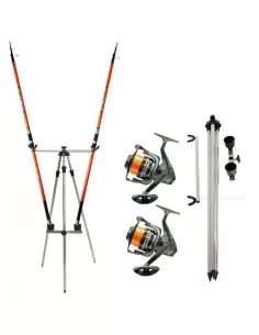 Kit Surf 2 Canna Long Beach 2 Mulinello Kolpo Tripode Kit da pesca Kolpo
