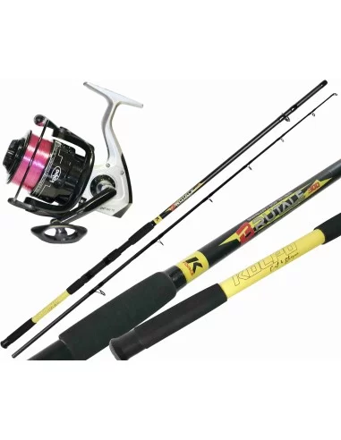 Kolpo Combo Pesca Storione e Siluro Canna Mulinello e Filo Kit Siluro Kolpo
