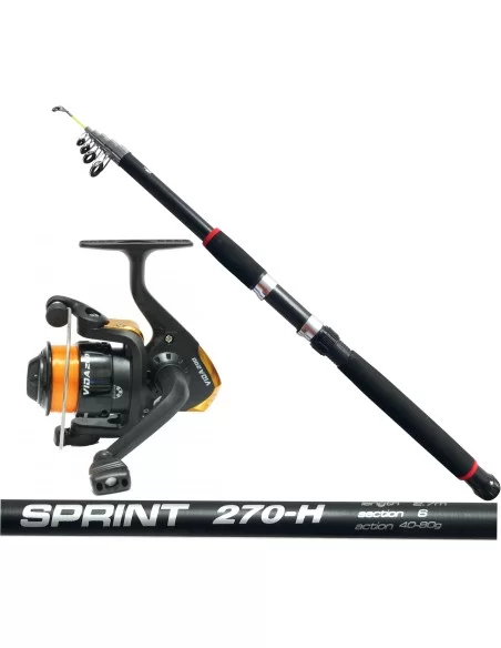 Kolpo Kit Tutta Pesca Canna Mulinello e Filo Kit da pesca Kolpo