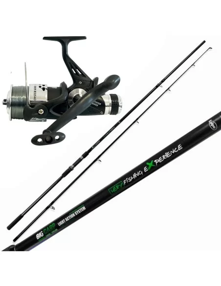 Kolpo Kit Carpfishing Canna Big Carp Mulinello Impress con Filo Kit da pesca Kolpo
