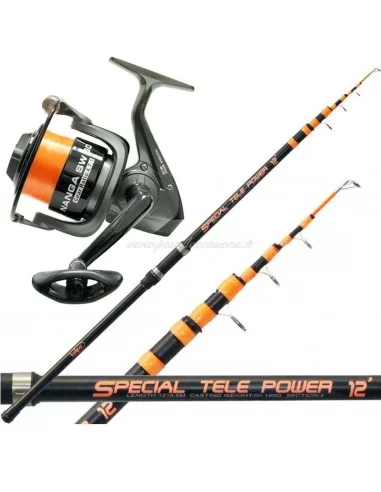 Kolpo Kit Pesa Surfcasting Canna 160 gr Mulinello con Filo 6000  Kit da pesca Kolpo