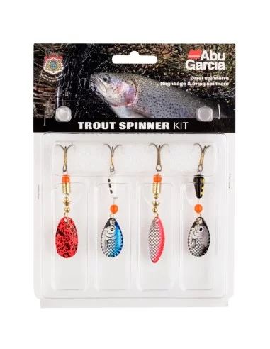 Abu Garcia Lure Kit Trout Spinner 4 pz Esche Artificiali Abu Garcia