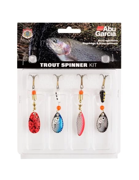 Abu Garcia Lure Kit Trout Spinner 4 pz Esche Artificiali Abu Garcia