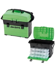 Akami Bauletto Pesca Antiurto 3 Scatole 32x26 h46 Cassette Pesca Akami