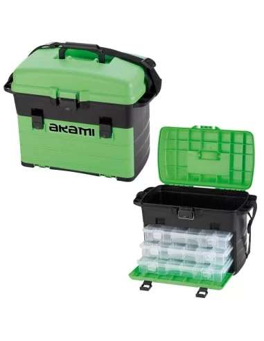 Akami Bauletto Pesca Antiurto 3 Scatole 32x26 h46 Cassette Pesca Akami
