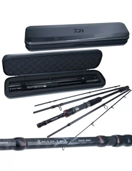 Daiwa Ninja Travel Canna da Pesca da Viaggio con Custodia Canne da pesca Daiwa