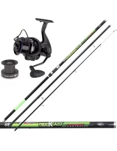 Complete Surfcasting Kit Reed 4.20 m Reel 8000 Double Reel 