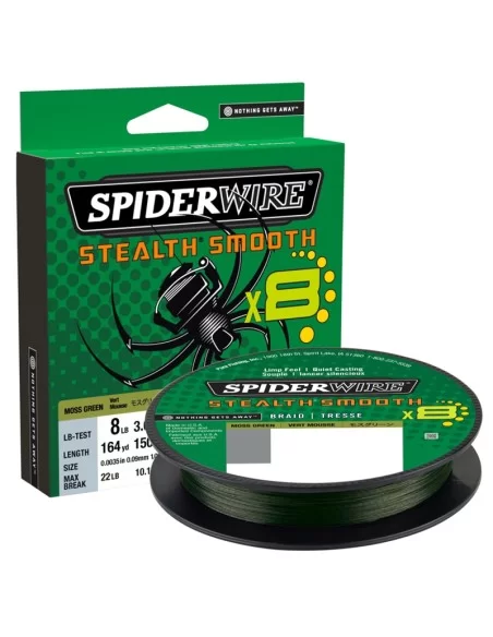SpiderWire Stealth Smooth8 Trecciato 8 Filamenti Super Soffice Fili da pesca Spiderwire