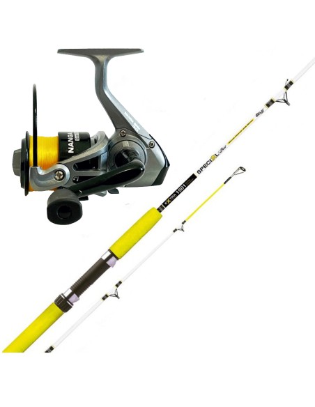 Combo Seppia Canna Special Boat + Mulinello Nanga + Filo Kit Bolentino Sele