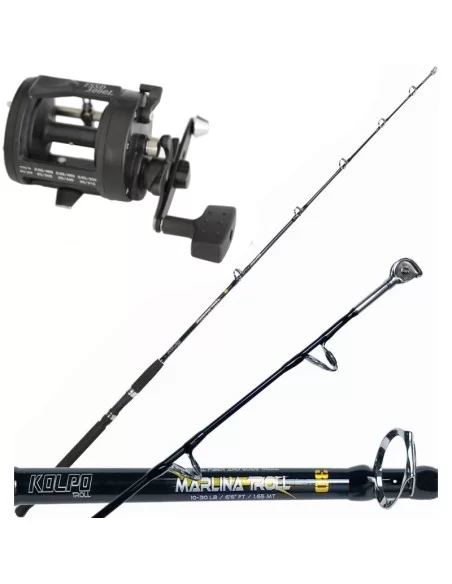 Tatler Combo Pesca Traina Canna Con Carrucola Mulinello Rotante Kit da pesca Tatler