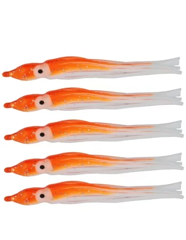 Tatler Octopus Classic Orange 5 pz 90 mm Esche Artificiali Tatler