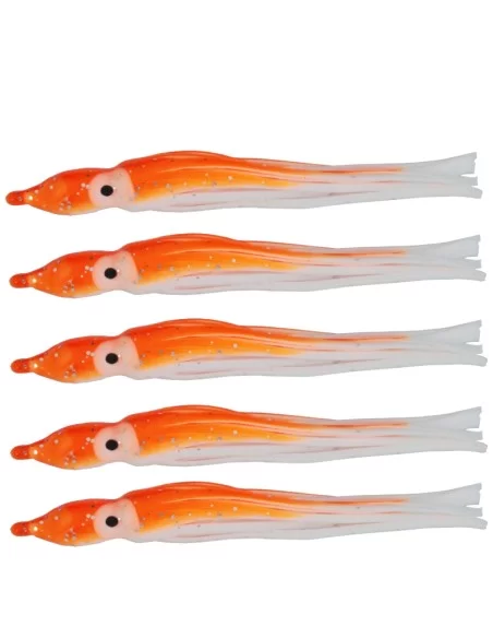 Tatler Octopus Classic Orange 5 pz 90 mm Esche Artificiali Tatler
