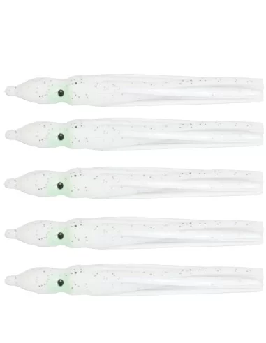 Tatler Octopus Classic White 5 pz 75 mm Esche Artificiali Tatler