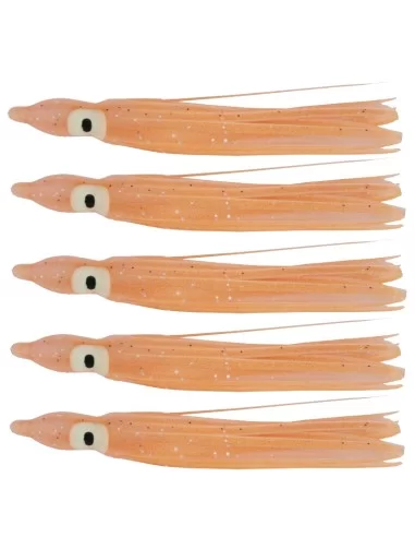 Tatler Octopus Classic Orange 5 pz 75 mm Esche Artificiali Tatler