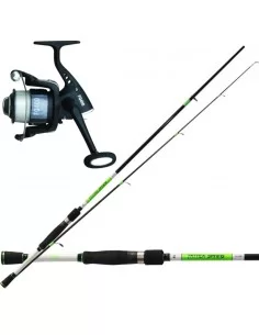 Tatler Kit Pesca Spinning con Canna 2.40 mt Mulinello e Filo Kit da pesca Tatler