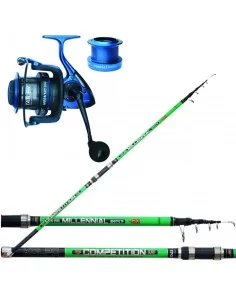 Combo Pesca Sufrcasting Canna in Carbonio Mulinello 13 Cuscinetti Kit da pesca Tatler