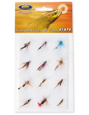 Kit mosche semi affondanti 12 pz Pesca a mosca Lineaeffe