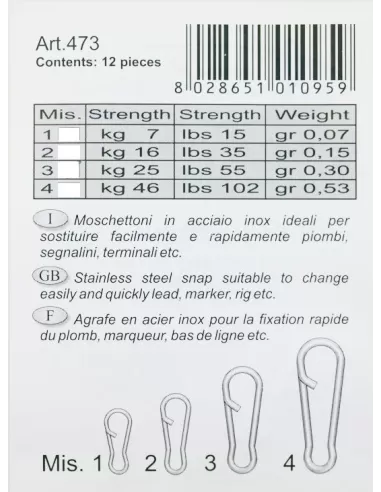Stonfo Speed Snap in Acciaio Inox 12 pezzi Mare Stonfo