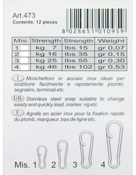Stonfo Speed Snap in Acciaio Inox 12 pezzi Mare Stonfo