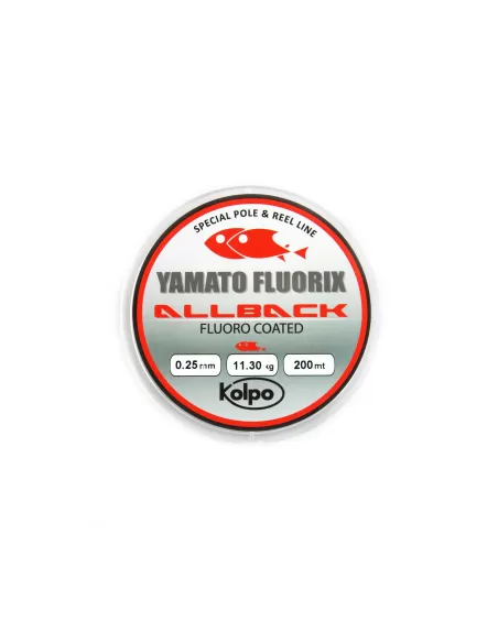 Filo Fluoro Coated 200 mt Speciale Mulinello Allback kolpo Fili da pesca Kolpo