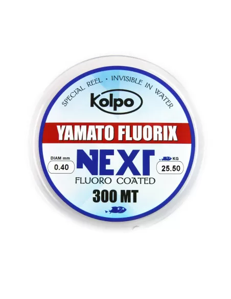 Filo Fluoro Coated 300 mt Speciale Mulinello Next kolpo Fili da pesca Kolpo
