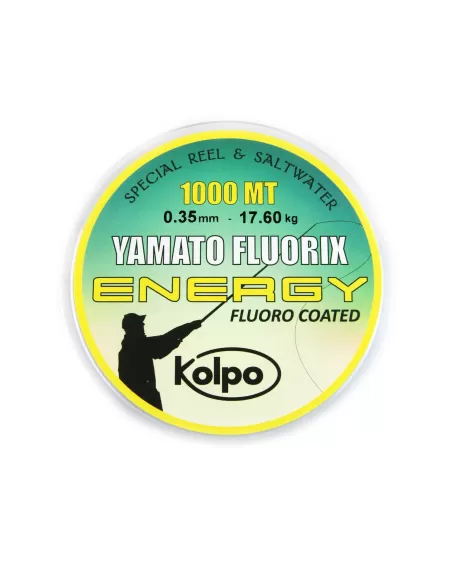 Filo Fluoro Coated 1000 mt Speciale Mulinello Kolpo Energy Fili da pesca Kolpo