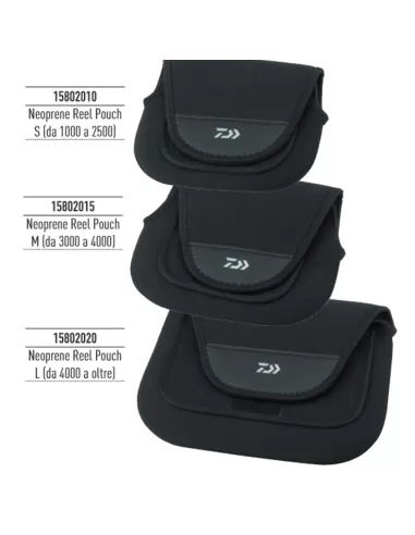 Daiwa Custodia per Mulinelli In Neoprene Borse da pesca Daiwa