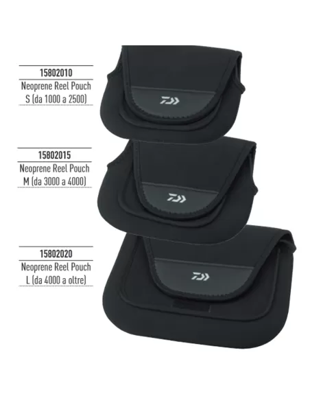 Daiwa Custodia per Mulinelli In Neoprene Borse da pesca Daiwa
