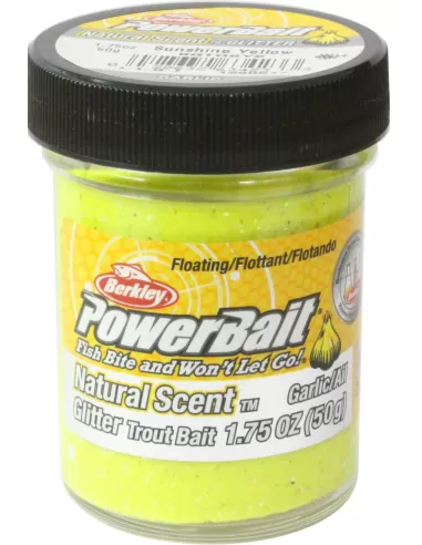 Pasta per Trote Berkley Select Glitter Trout Bait Garlic Esche da pesca Berkley