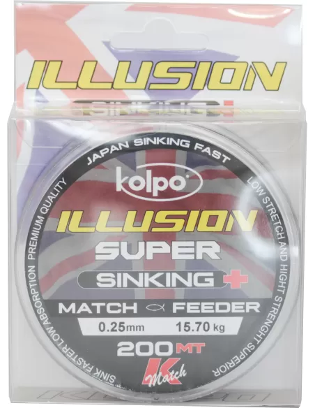 Kolpo Illusion Super Sinking English Fishing Wire 200 mt