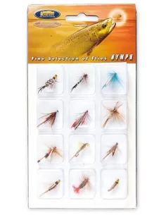 Kit mosche semi affondanti 12 pz Pesca a mosca Lineaeffe