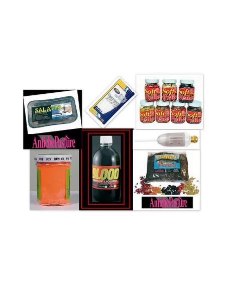 Kit Attivatori pesca alla trota: sangue, pellet innesco, ami, pasta, pellet, pasturatore, cannolicchi Kit da pesca Antiche Pa...