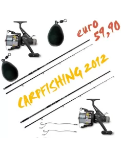Kit Carpfishing: 2 Canne 2 Mulinelli  Carpfishing Lineaeffe