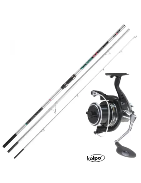Canna da Pesca 4.20 3 Pezzi con Mulinello da Pesca Surf Casting Canne da pesca Kolpo