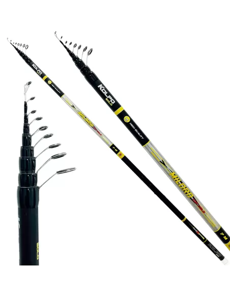 Kolpo Milord Canna da Pesca Bolognese In Carbonio Alto Modulo Canne da pesca per professionisti e principianti Kolpo
