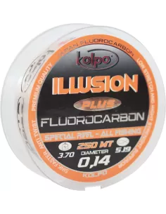 Kolpo Illusion Plus Fluorocarbon 250 mt Speciale Mulinello Fili da pesca Kolpo