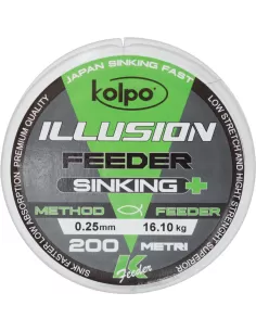 Kolpo Illusion Feeder Sinking Filo da Pesca 200 mt Method e Feeder Fili da pesca Kolpo