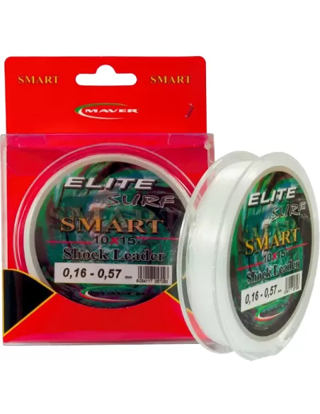 Maver Smart Elite Shock Leader 10pz da 15 metri Fili da pesca Maver