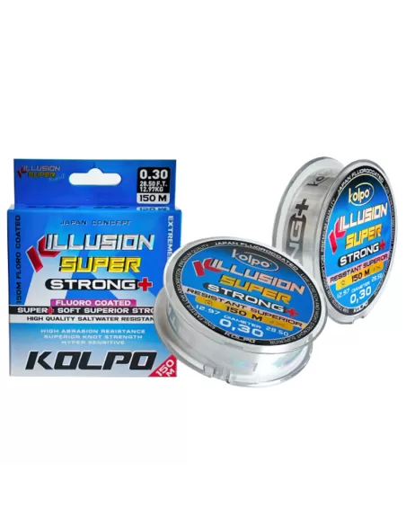 Kolpo Killusion Super Strong+ Filo da Pesca Fluorocoated Resistant Superior 150 mt Fili da pesca Kolpo