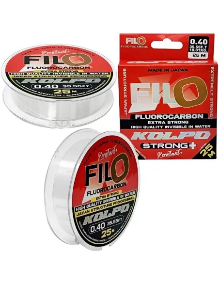 Kolpo Fluorocarbon Extra Strong FILO 25 mt Fili da pesca Kolpo