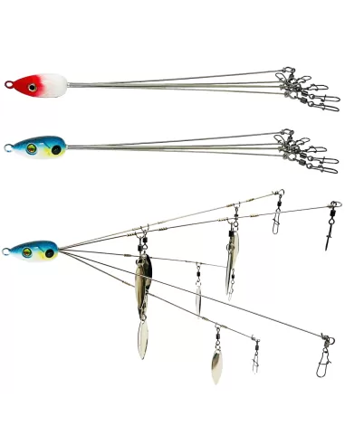 Yamashiro Umbrella Rig Alabama 5 Bracci Rig per la pesca Esche Artificiali Yamashiro