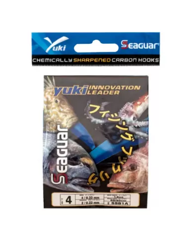 Yuki Lenza Pronta con filo Seaguar ami 8 lenza 0.50 terminale 0.26 Lenze pronte Yuki