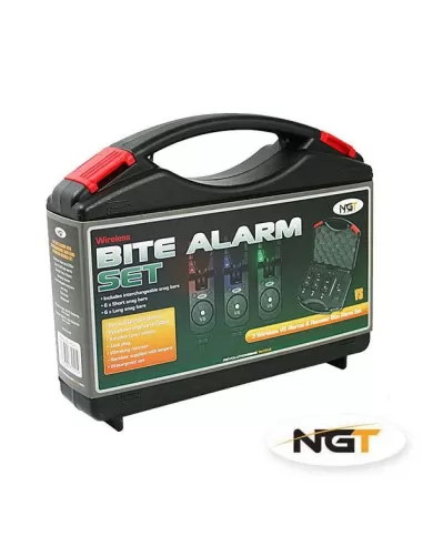 Ngt Bite Alarm Set 3 Avvisatori + Centralina Wireless