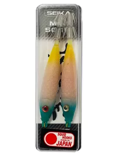 Seika mini squid soft silk for squid and cuttlefish fishing 9 cm 2pcs col.38 Seika squid and cuttlefish