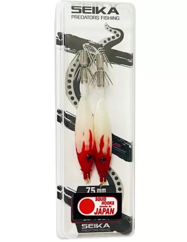 Seika mini squid soft silk per la pesca di calamari e seppie 7.5 cm 2pz col.203 Totanare e polpare Seika
