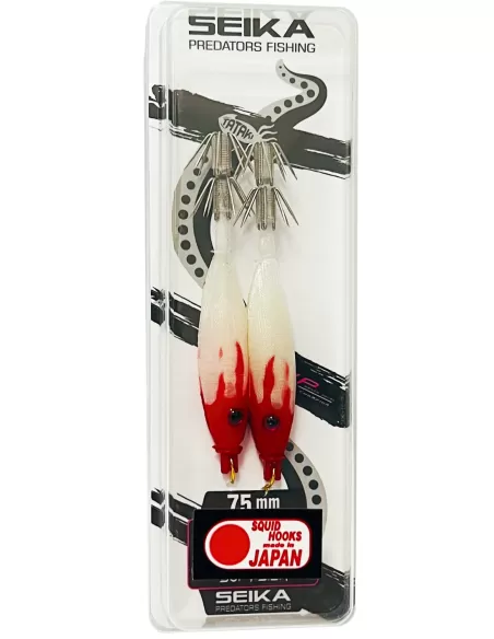 Seika mini squid soft silk per la pesca di calamari e seppie 7.5 cm 2pz col.203 Totanare e polpare Seika